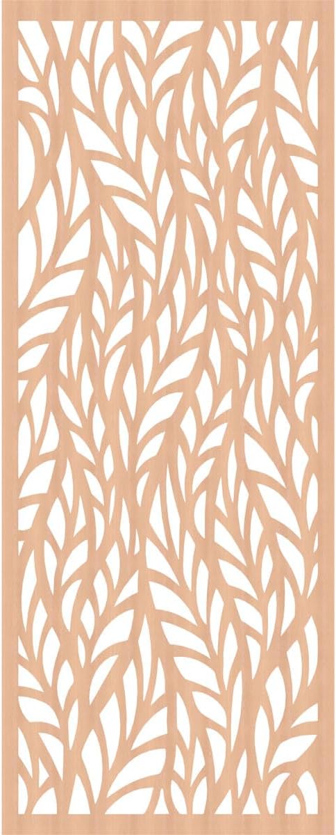 37 3/8"W x 94 3/8"H x 3/8"T Ortonville Decorative Fretwork Wood Wall Panels - Image 4