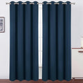 LEMOMO Blackout Curtains 52 x 90 Inch Long Navy Blue Curtains Set of 2 Panels by Lemomo
