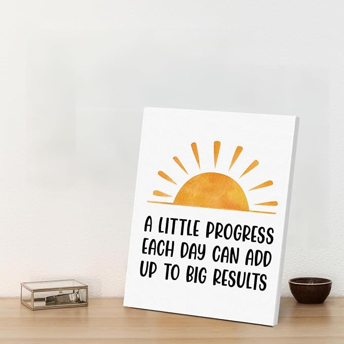 Inspirational Office Wall Art Decor, Motivational Add Up to Big Results - Image 6