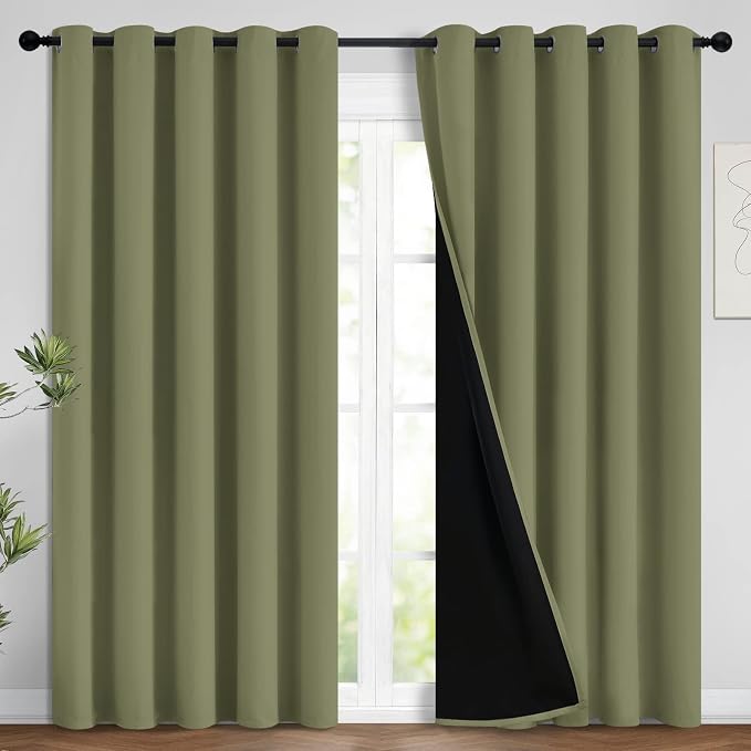 Yakamok 100% Blackout Curtains, Noise Reduction and Privacy Curtains by Yakamok