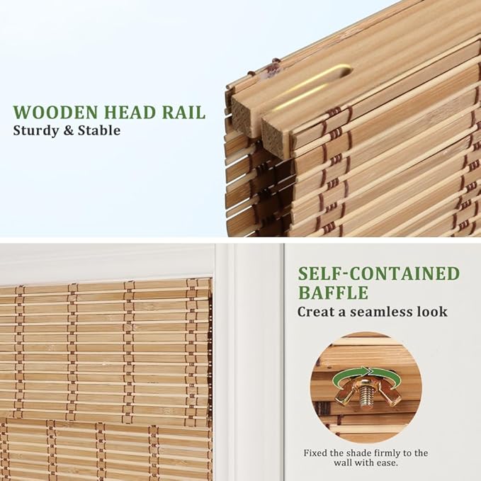 SEEYE Cordless Bamboo Blinds - Image 5