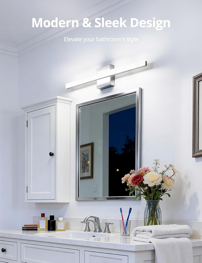 Combuh 2 Pack LED Vanity Lights Bar 24 Inch Bathroom Light Fixtures 14W IP44 - Image 3