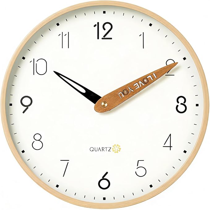 Topkey 12 Inch Silent Wall Clock by Topkey