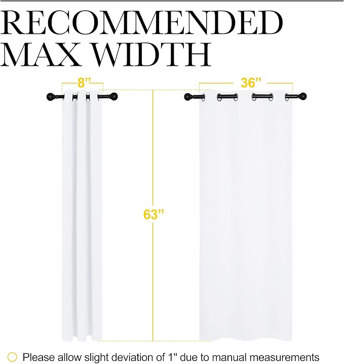 NICETOWN White Window Curtain Panels - Image 6
