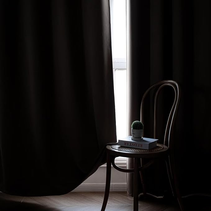 IGEMAEVE Blackout Curtains 84 Inch Length 2 Panels Set, Rod Pocket Energy - Image 7