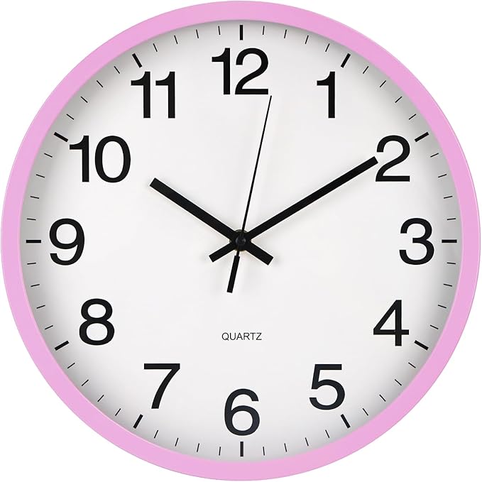 Wall Clock Non-Ticking Silent Quartz Movement Decor Clock Modern Simple Style by BAKBRAND