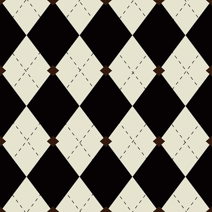 Simon&Siff Retro Checkered Peel and Stick Wallpaper Black and White Wallpaper - Image 8