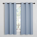 NICETOWN Vintage Blue Blackout Curtains 54 inches Length by NICETOWN