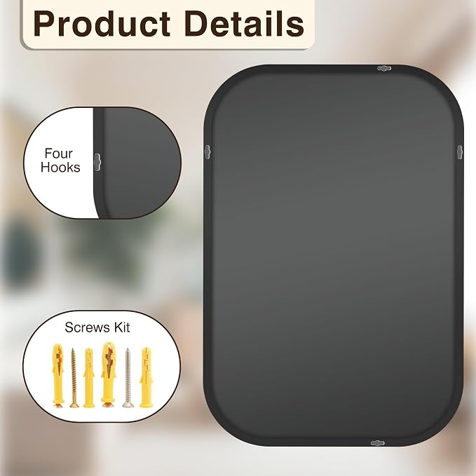 FICTOR Bathroom Vanity Mirror for Wall, 2 Pack 26" x 38" Rectangle Bathroom - Image 8