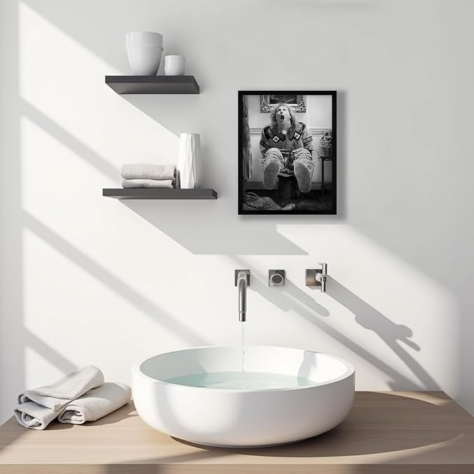 Funny Bathroom Wall Art, 8×10″ Modern Framed Print, Funny Toliet Humour Dumber - Image 7