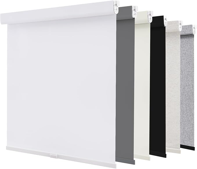 AOSKY No Drill Cordless Blackout Roller Shades by AOSKY