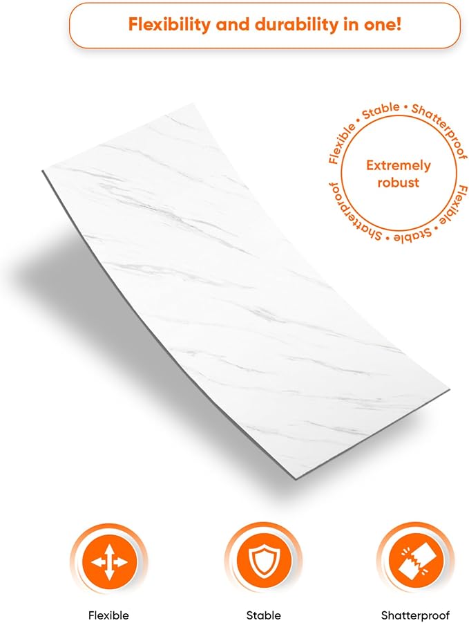 IZODEKOR 4 Pcs 24"x48" PVC Marble Wall Panels - Image 6