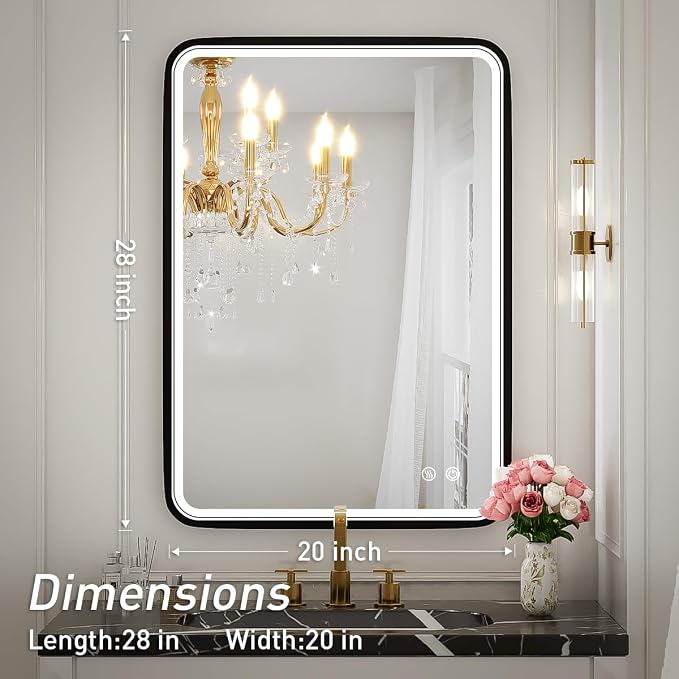 20x28 Inch LED Bathroom Mirror - Image 7