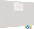 Neatsure Large Cork Board for Wall, 6 Panels Felt Tiles Tack Push Pin Board for by Neatsure