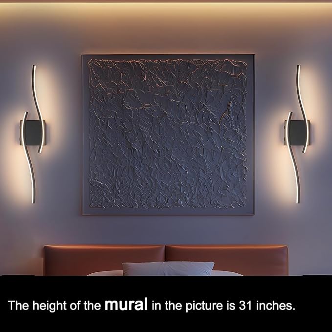 Daunton Modern Battery Operated Wall Sconce Set of 2, 3CCT Adjustable, Timer& - Image 2