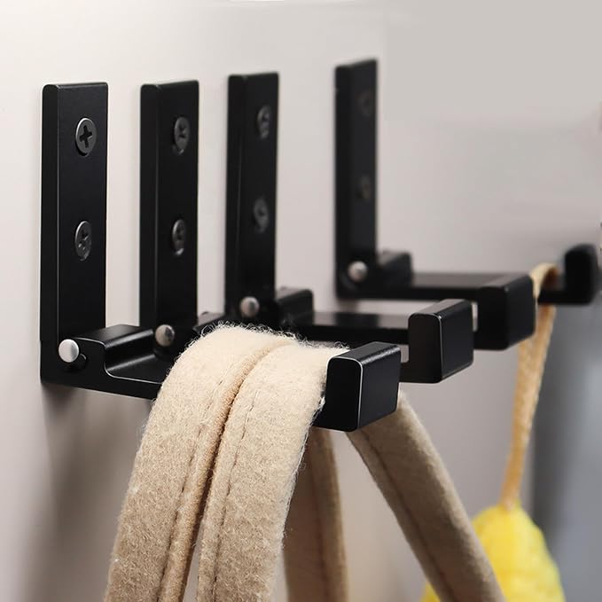 OHIYO Folding Coat Hooks 6pcs Foldable Hook Wall Mounted - Image 5