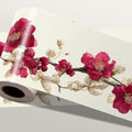 Cherry Blossom Wallpaper Border 196x4 Inch Red Flower Peel and Stick Wall by IOHEFY