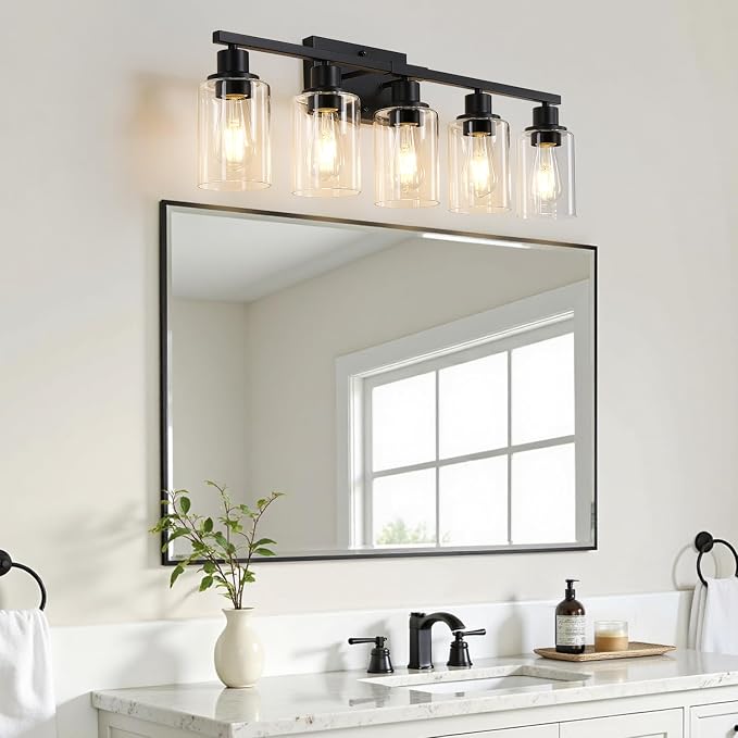MOKATNG 5-Light Bathroom Light Fixtures, Vanity Light - Image 3
