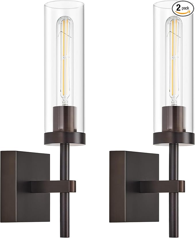 SANTOSTOCK Oil Rubbed Bronze Battery Operated Wall Sconces by SANTOSTOCK