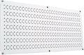 Wall Control Pegboard 16in x 32in Horizontal White Metal Pegboard Tool Board by Wall+Control