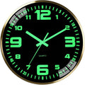 12-inch wall clock, battery powered, by Unknown