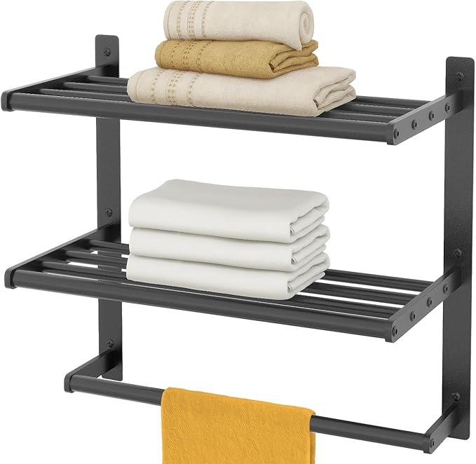 Hotel Towel Racks for Bathroom Wall Mounted, BETHOM Towel Shelf for Bathroom by Bethom