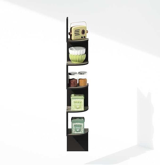 Furinno Rossi 5-Tier Floating Corner Shelf - Image 4