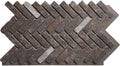 EverStone Herringbone Faux Brick Panel, 46 1/2"W x 25 1/4"H x 1"D, French by EkenaMillwork