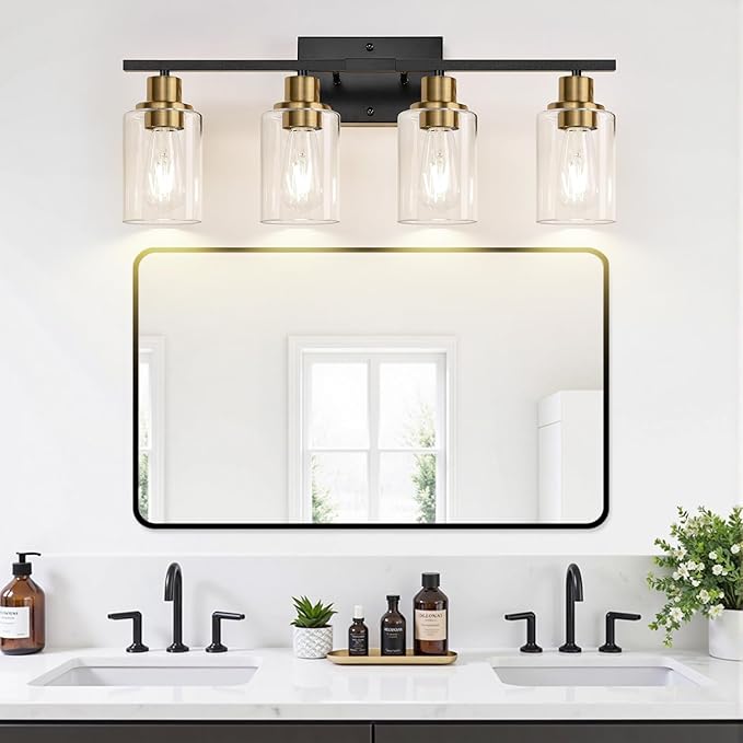 Indoi 4-Light Bathroom Light Fixtures, Bathroom Wall Lamp - Image 6