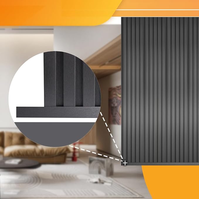 OUZUGIE 8-Pack 57 Inches, WPC Slat Wall Panel Trim, Corner Guard - Image 5