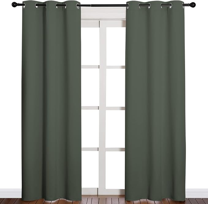 NICETOWN Window Treatment Thermal Insulated Solid Grommet Blackout - Image 2