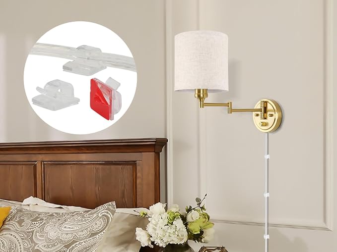GOODATE Plug in Wall Sconces - Image 8