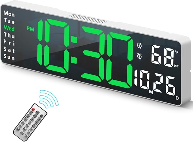 Digital Clock, Digital Wall Clock by Abovsare