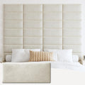 IFNOW Wall Mounted Upholstered Headboard Queen, 3D Peel and Stick Soundproof by IFNOW