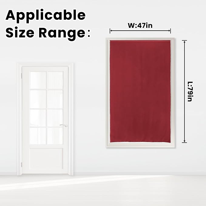 Self Adhesive Curtains, Stick Curtain Blackout Shades Window Cover Curtains - Image 7