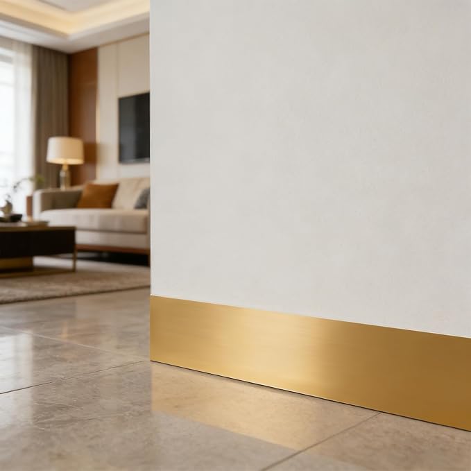 Self-Adhesive Wall Trim with Mirror Finish, 3.93" x 196.8" Peel and Stick - Image 4