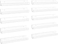 upsimples 10 Pack Clear Acrylic Shelves, 1.7" x12" Clear Wall Shelves by upsimples