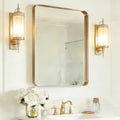 USHOWER Gold Bathroom Mirror 22"x30", Brushed Gold Rectangle Mirror by USHOWER