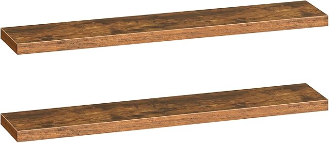 HOOBRO Floating Shelves for Wall, Wall Mounted Shelf Set of 2, for Wall Storage by HOOBRO