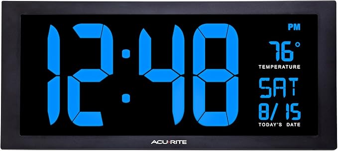 AcuRite 76100M Oversized LED Clock by AcuRite