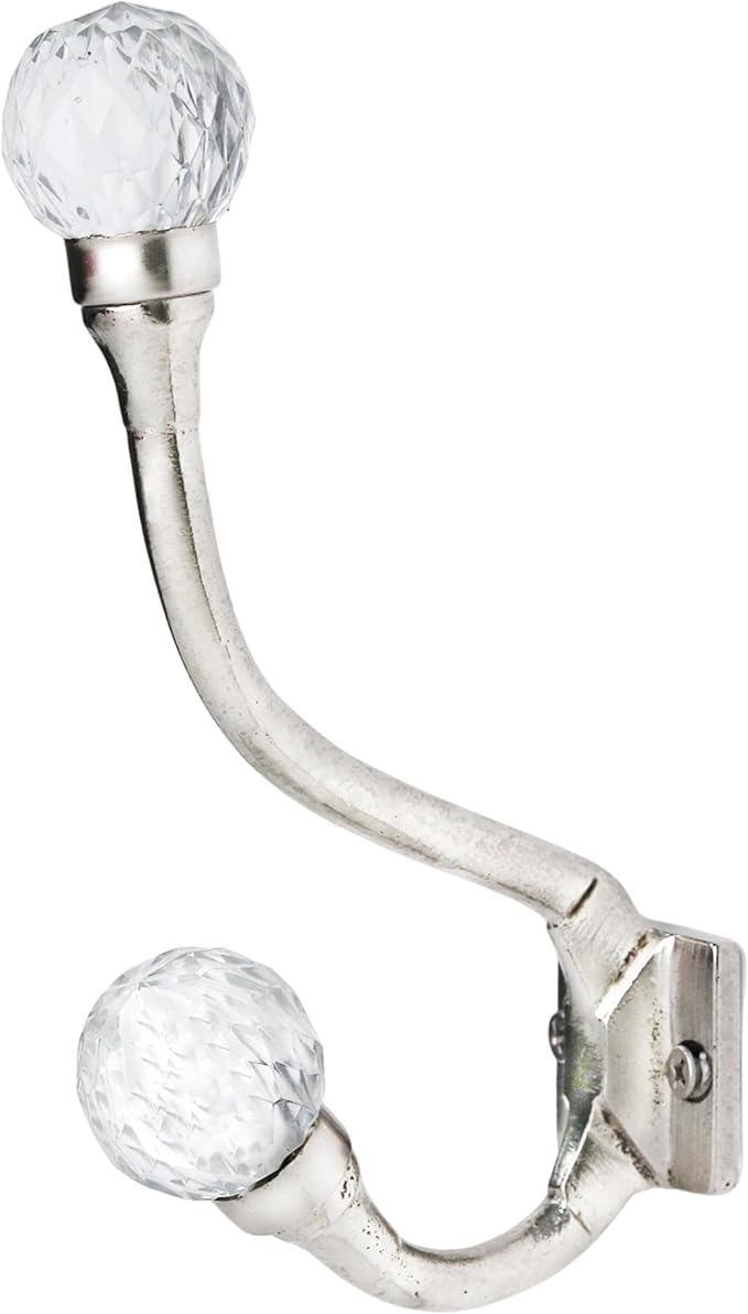 Indian Shelf 33Lb. Pack of 6 Heavy Duty Double Prong Crystal Decorative Coat - Image 9