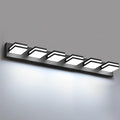IZORRO LED Modern Bathroom Lights Fixtures, Matte Black Acrylic Wall Lighting by IZORRO