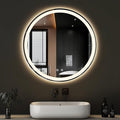 DUMOS 28 Inch Round LED Bathroom Mirror by DumosLifestyle
