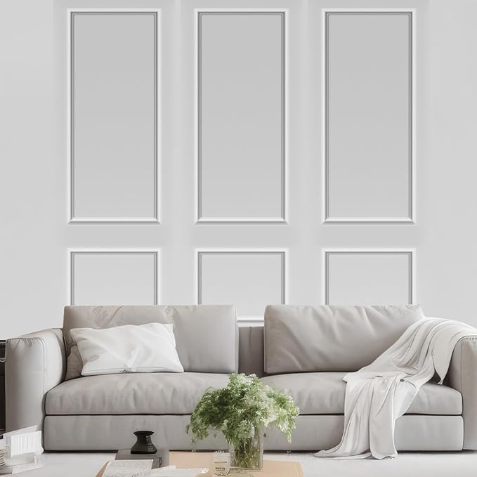 Pangda 3 Set Peel and Stick Wall Molding Kit, 3D Premade Accent Molding - Image 6