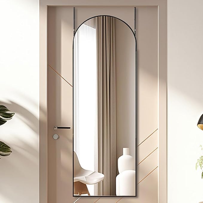 Otlsh 16"×50" Door Mirror, Arched Full Length Mirror, Over The Door, Arch Wall by Otlsh