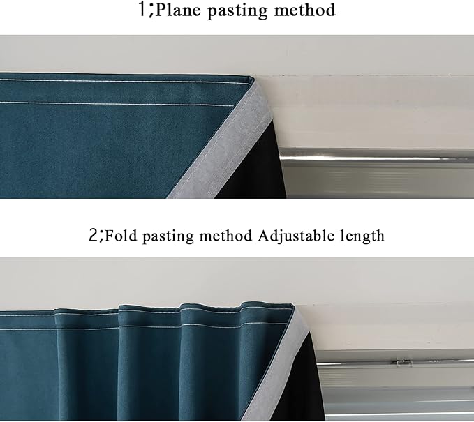 AJAZZ self Adhesive Portable 100% Blackout Curtains Simple and Easy to - Image 5