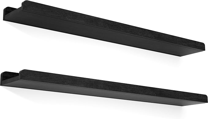 Love-KANKEI 36 Inch Long Floating Shelves Wall Mounted Set of 2, Large Wood by Love-KANKEI