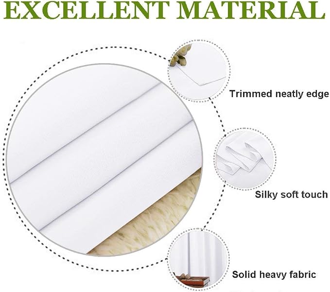 NICETOWN Draperies Curtains Panels, Blocking Out 50% Sunlight Window Treatment - Image 4