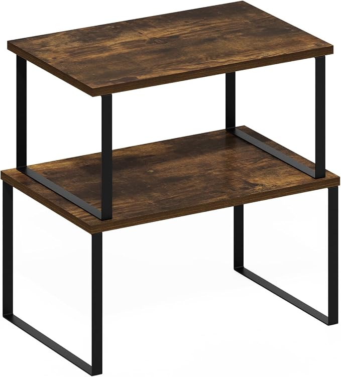 Furinno RAVEL Kitchen Countertop Organizer Set of 2, Counter Shelves, Kitchen - Image 7