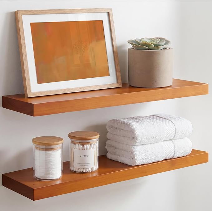 Homeforia 24inch Oak Floating Shelf by Homeforia